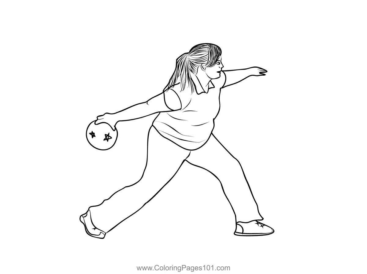 Bowling Coloring Pages 4