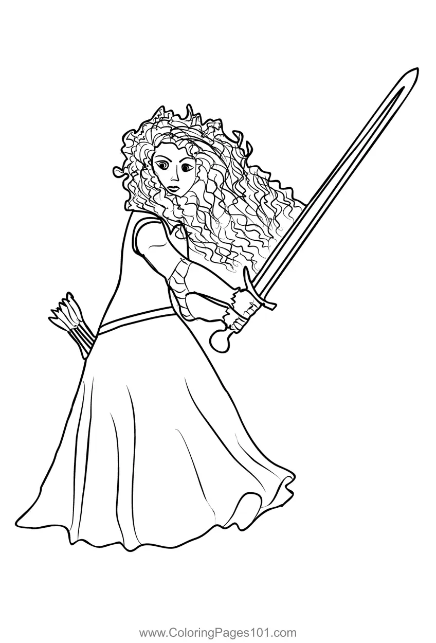 Brave Coloring Pages 1