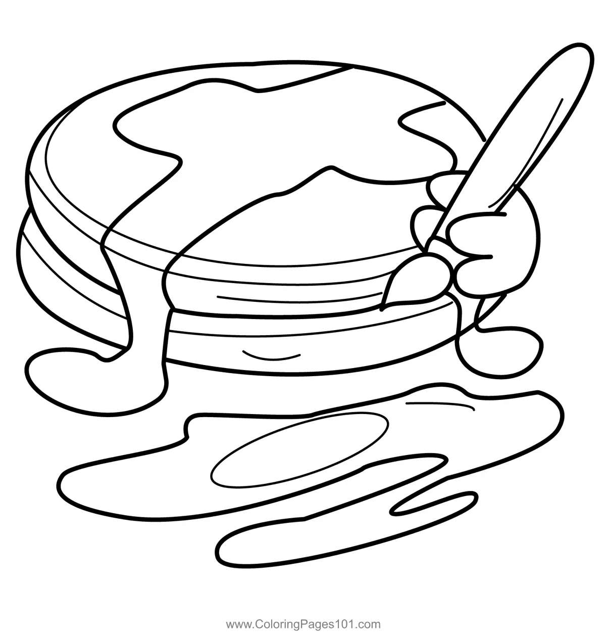 Breakfast Coloring Pages