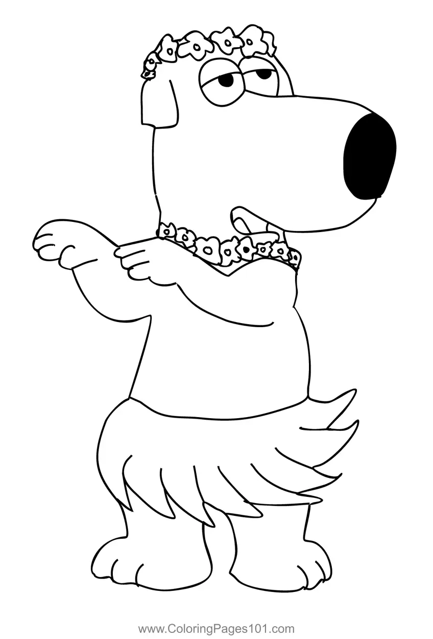 Brian Griffin Coloring Pages 2