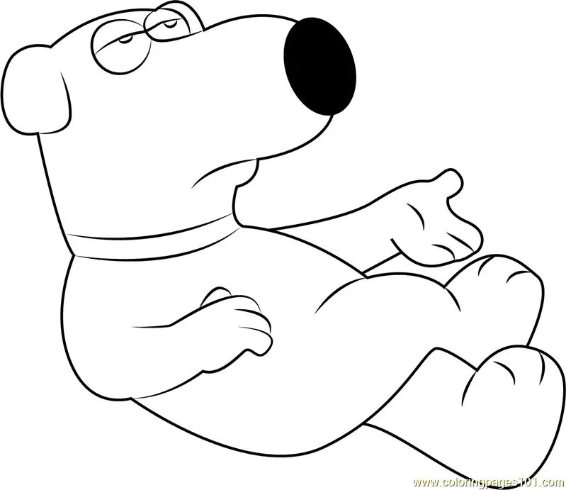 Brian Griffin Coloring Pages 4
