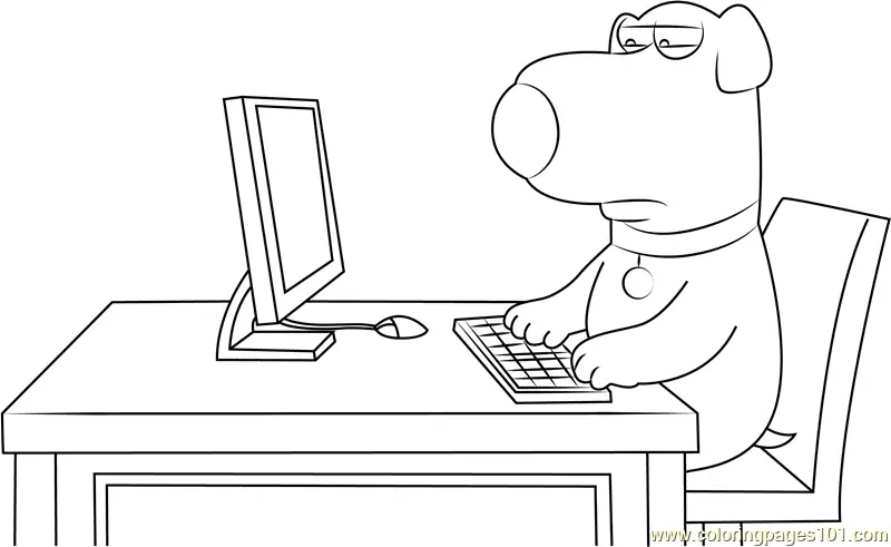 Brian Griffin Coloring Pages 7