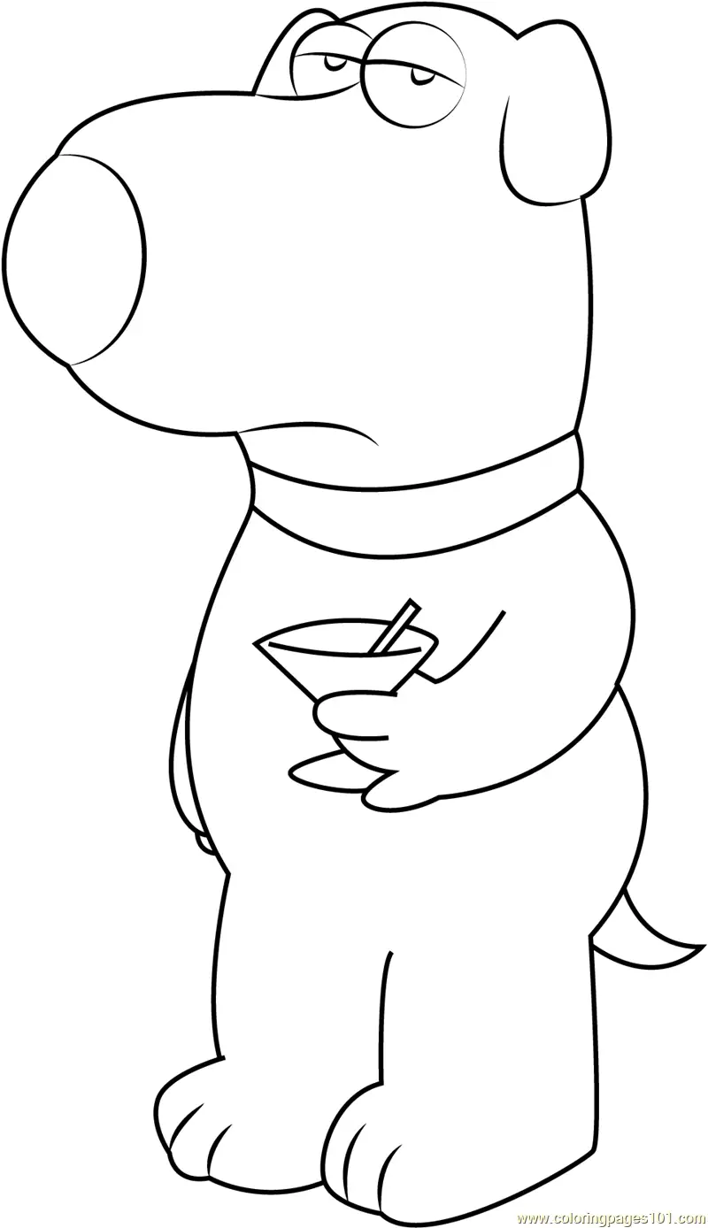 Brian Griffin Coloring Pages 8
