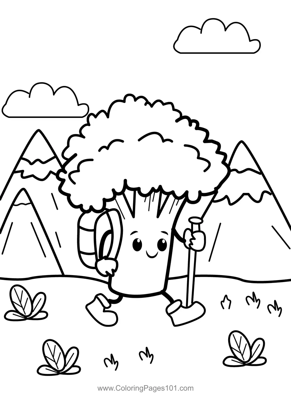 Broccoli Coloring Pages 2