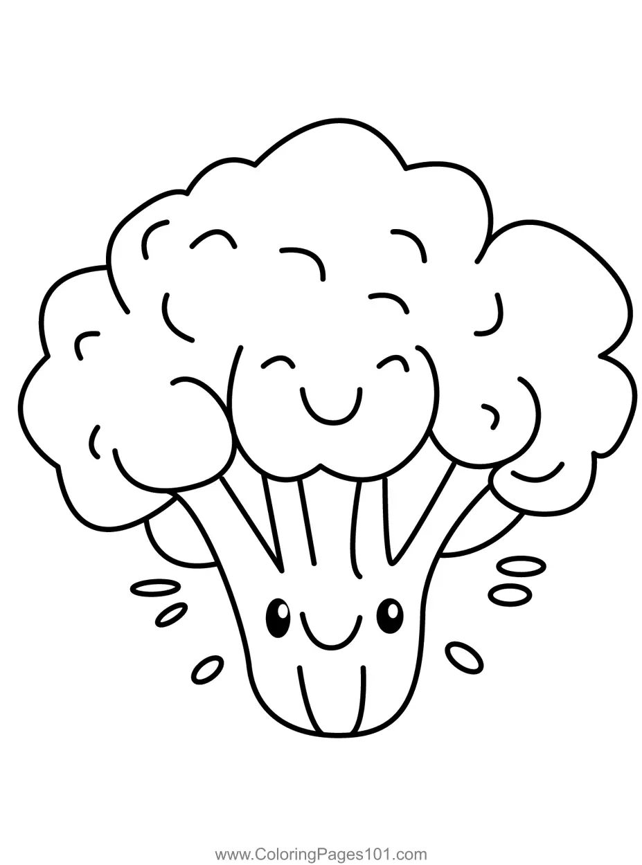 Broccoli Coloring Pages 5