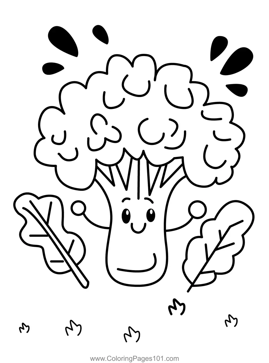 Broccoli Coloring Pages 6