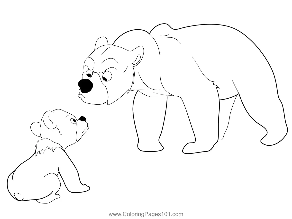 Brother Bear Coloring Pages 11