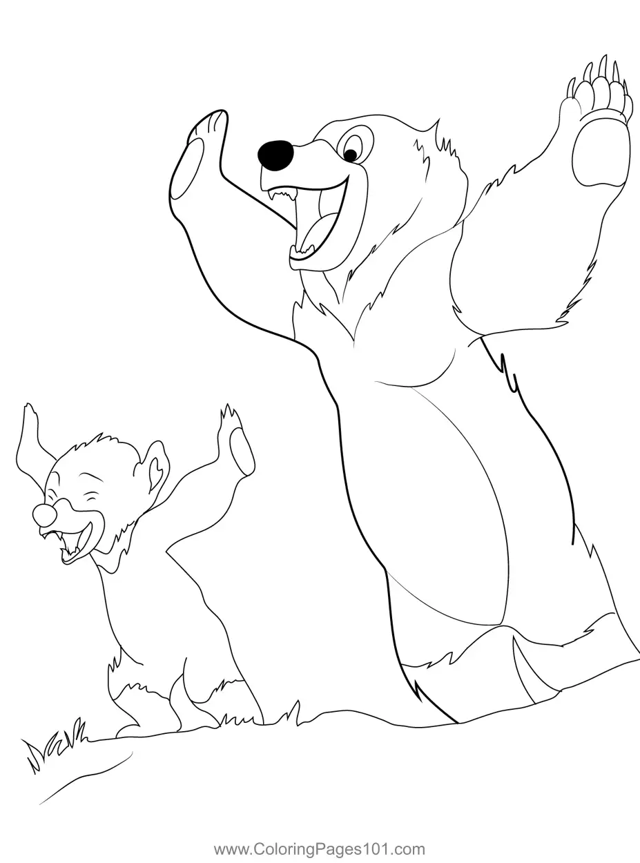 Brother Bear Coloring Pages 9
