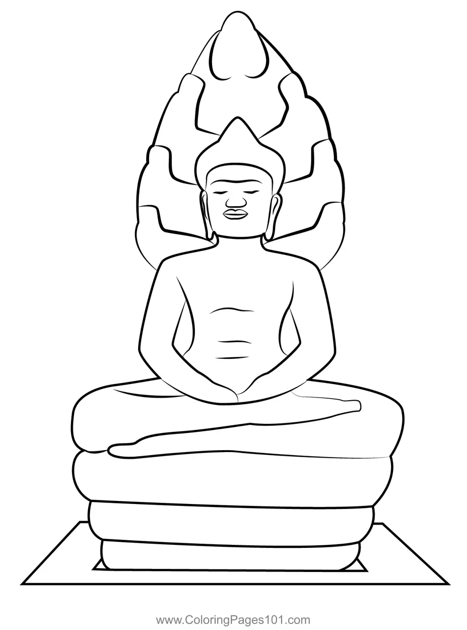 Buddhism Coloring Pages 9