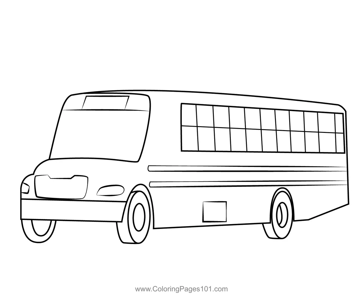 Buses Coloring Pages