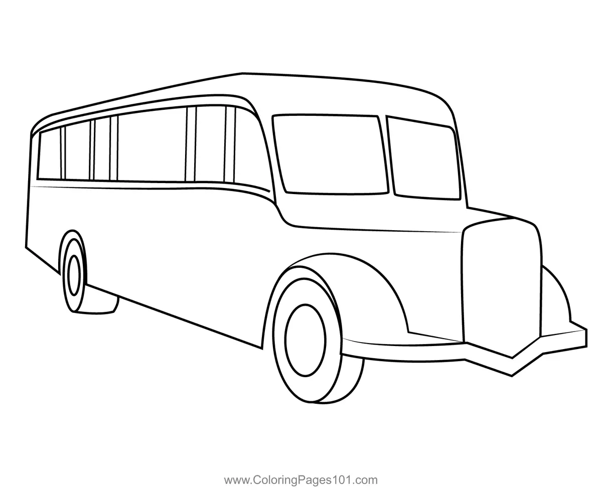 Buses Coloring Pages 3