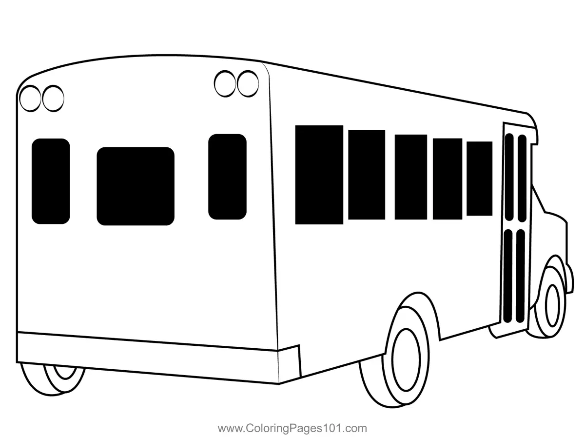 Buses Coloring Pages 4