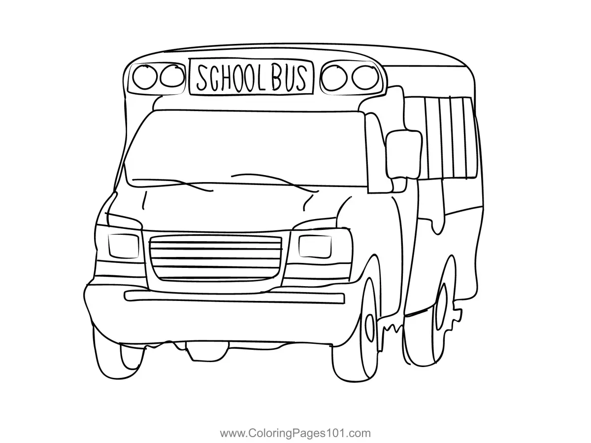 Buses Coloring Pages 5