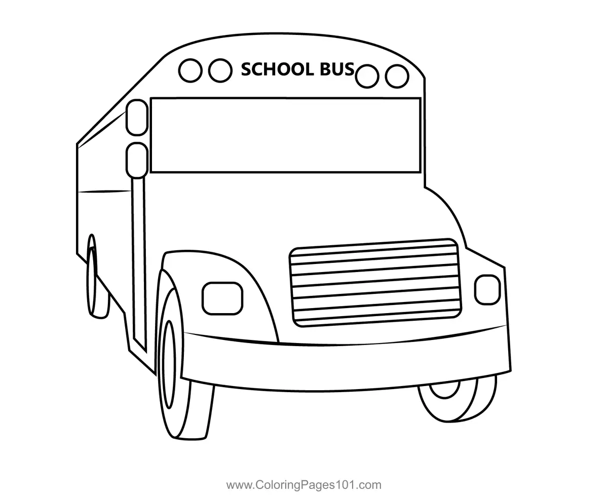 Buses Coloring Pages 9