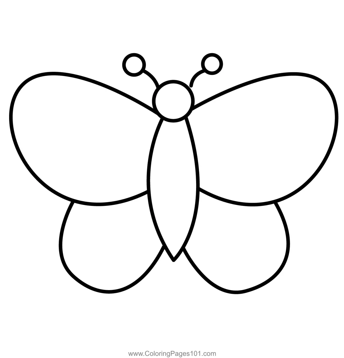 Butterflies Coloring Pages 3