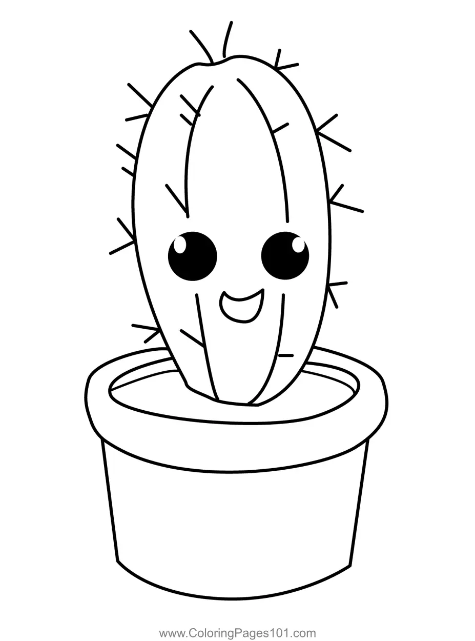 Cactus Coloring Pages 2