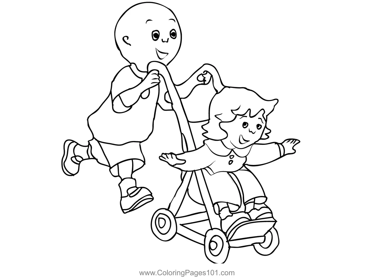 Caillou Coloring Pages 3
