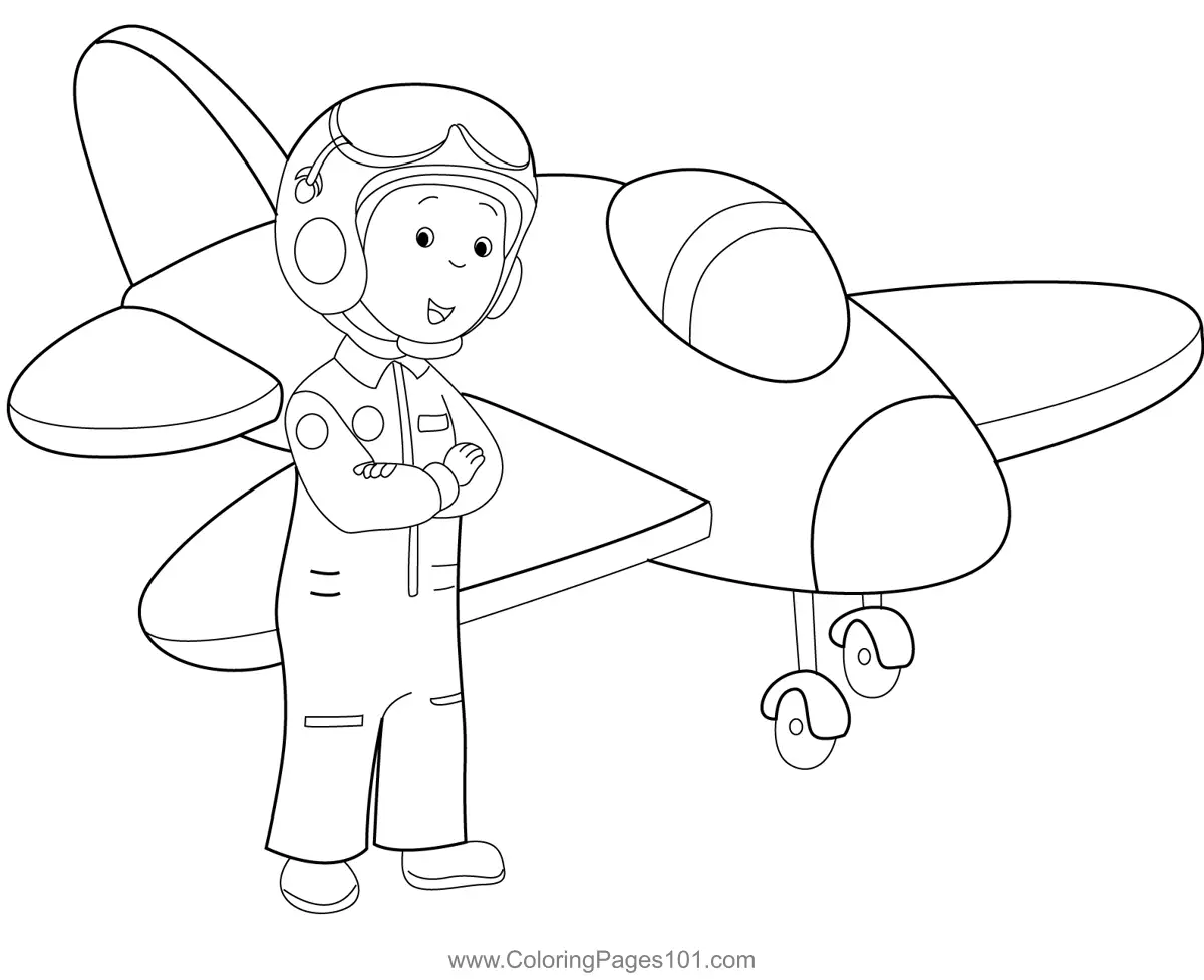 Caillou Coloring Pages 7