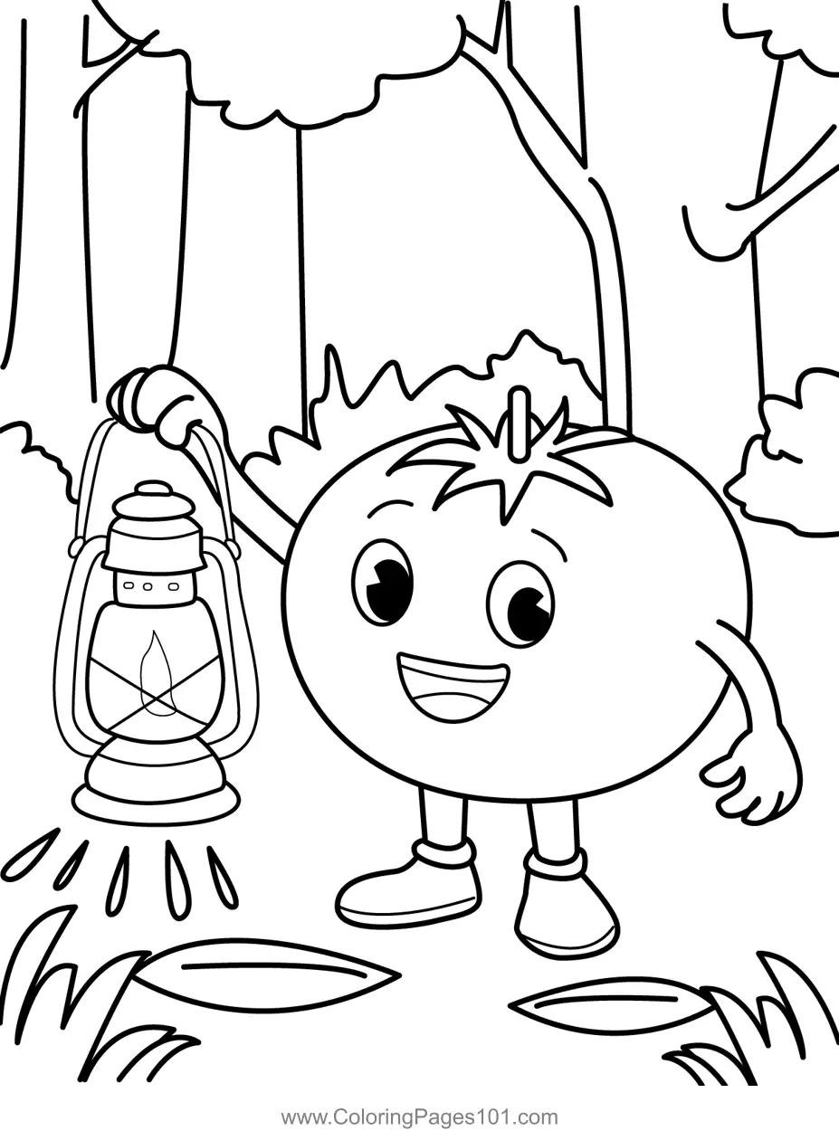 Camping Coloring Pages 1
