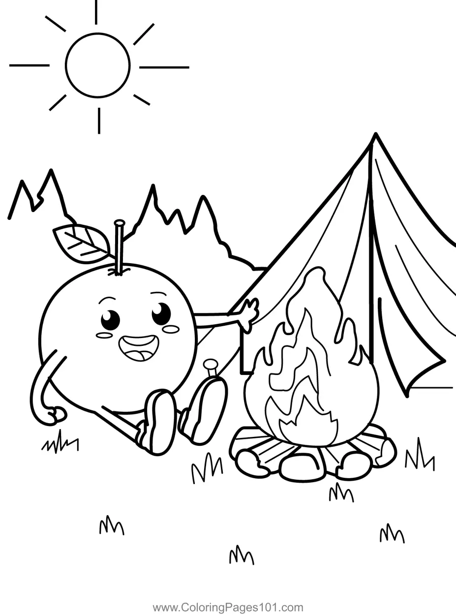 Camping Coloring Pages 3