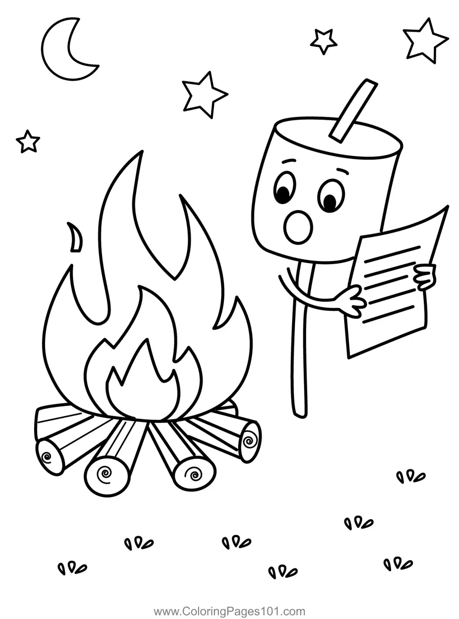 Camping Coloring Pages 5