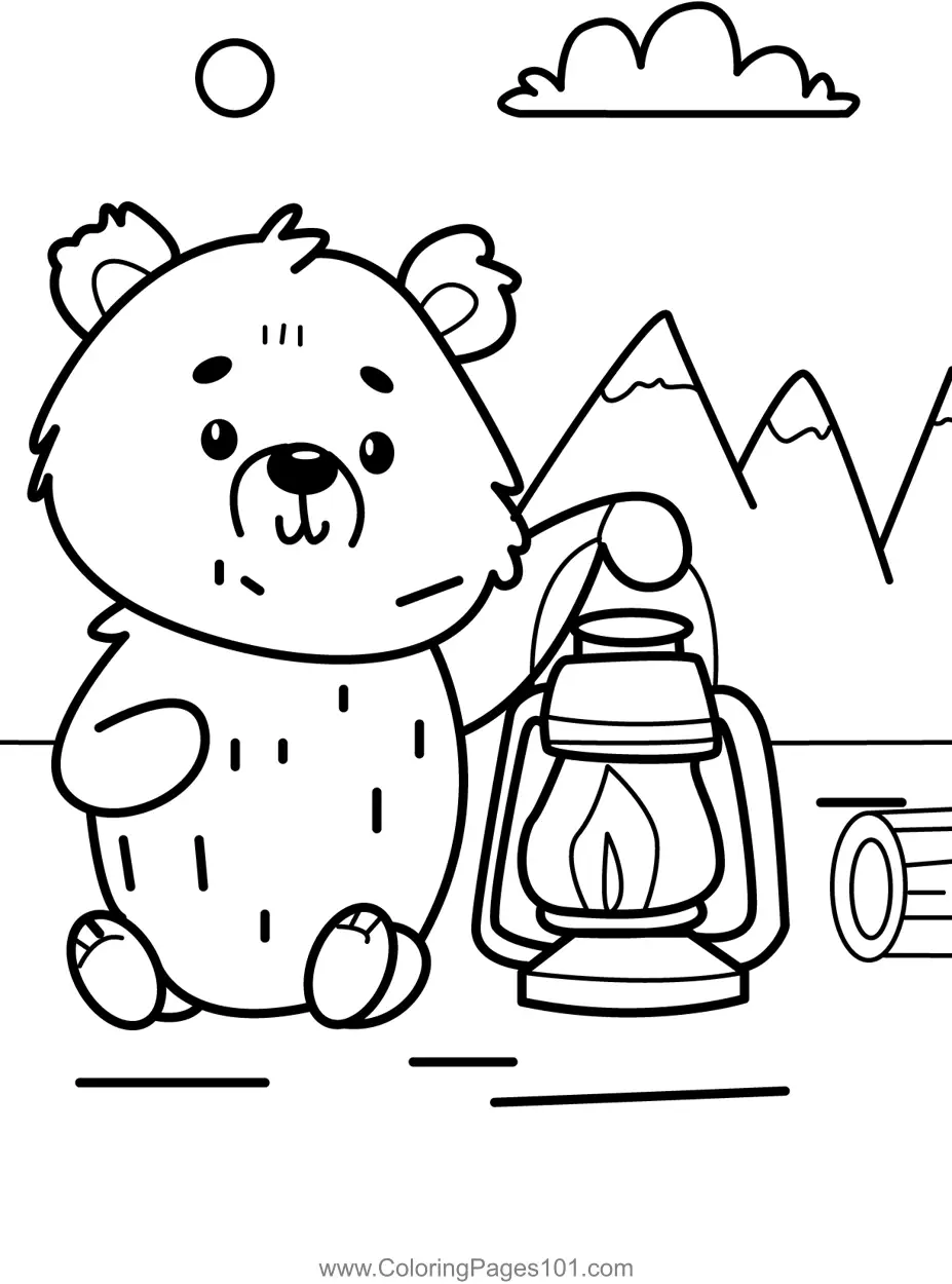 Camping Coloring Pages 6