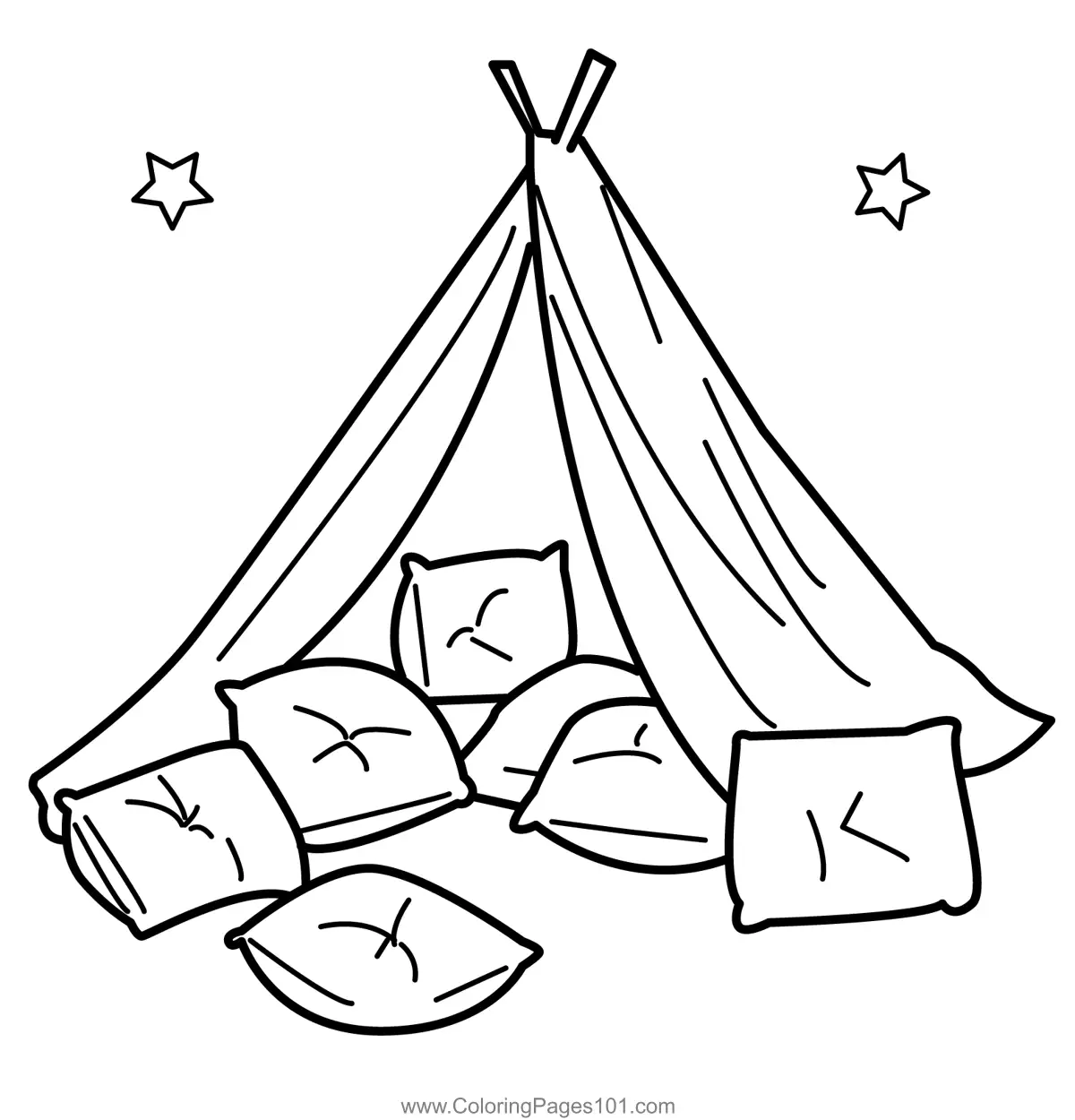 Camping Coloring Pages