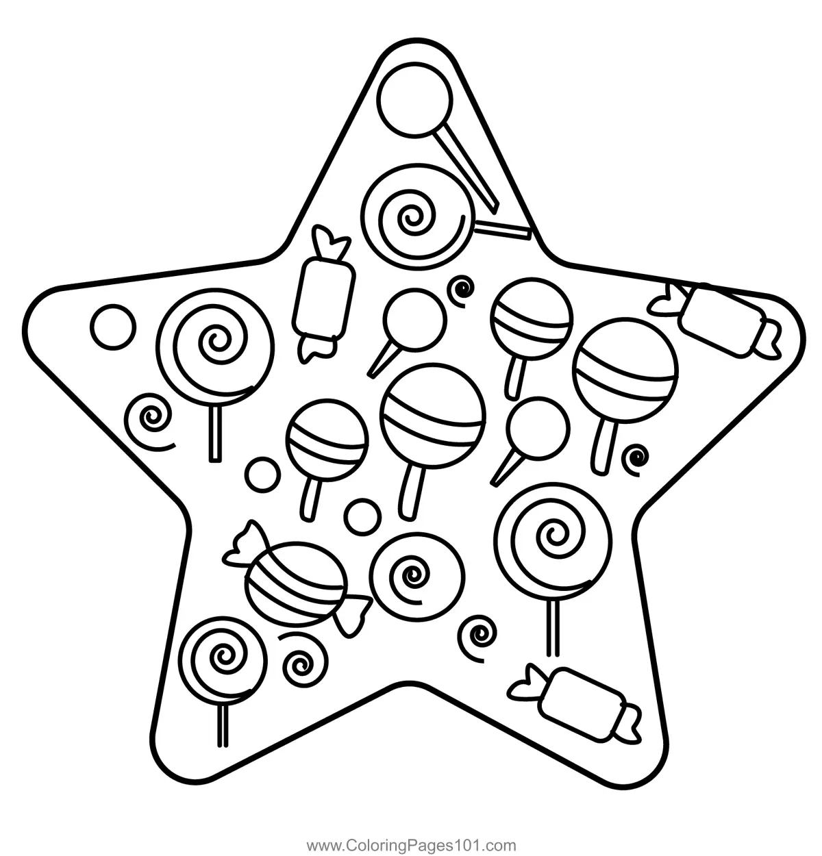Candy Coloring Pages 9
