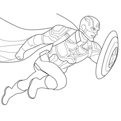 Captain America Coloring Pages 10