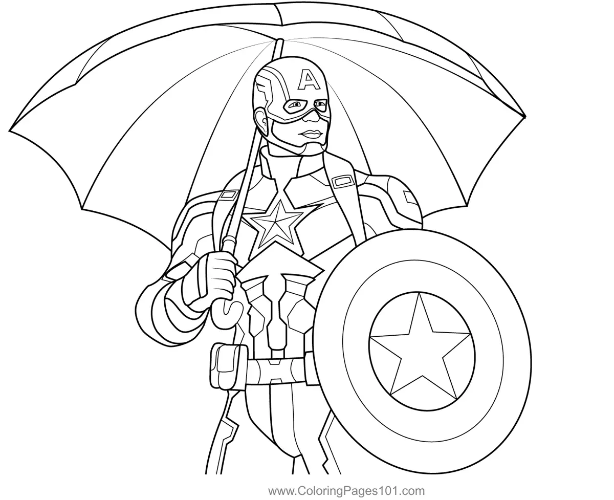 Captain America Coloring Pages 2
