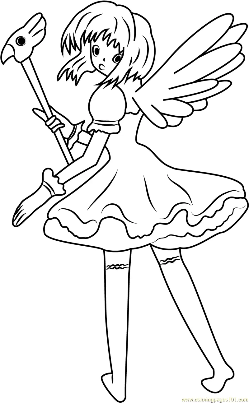 Cardcaptor Sakura Coloring Pages 10