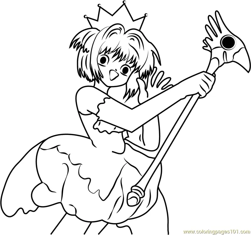 Cardcaptor Sakura Coloring Pages 11