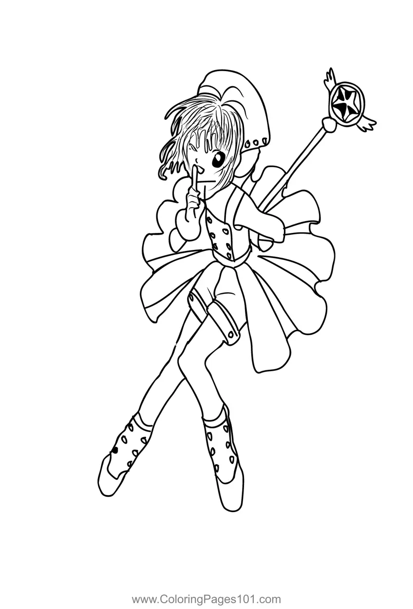 Cardcaptor Sakura Coloring Pages 2