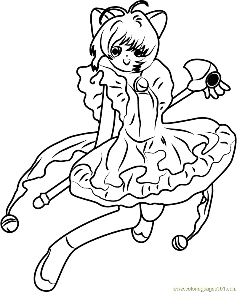 Cardcaptor Sakura Coloring Pages 8