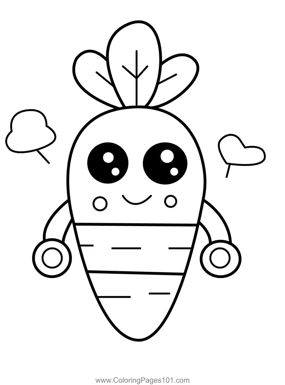Carrots Coloring Pages 3