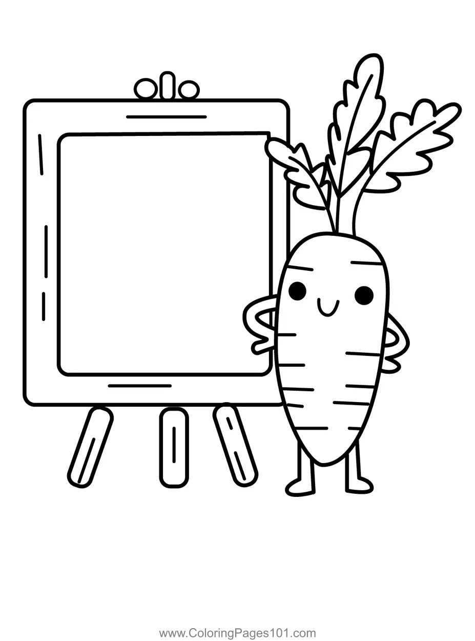 Carrots Coloring Pages 4