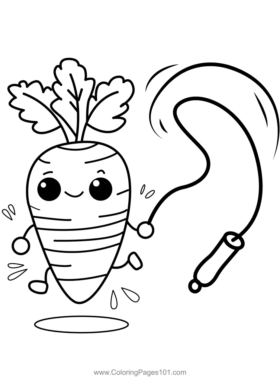 Carrots Coloring Pages 7