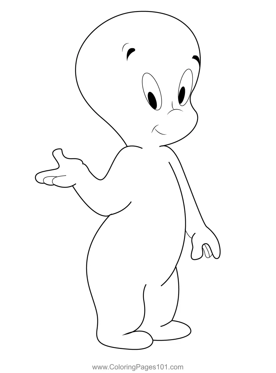 Casper Coloring Pages 1