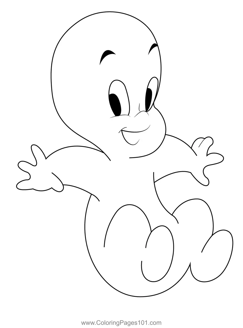 Casper Coloring Pages 11