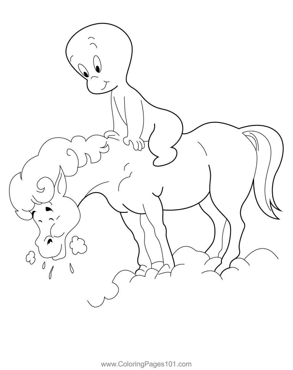 Casper Coloring Pages 4