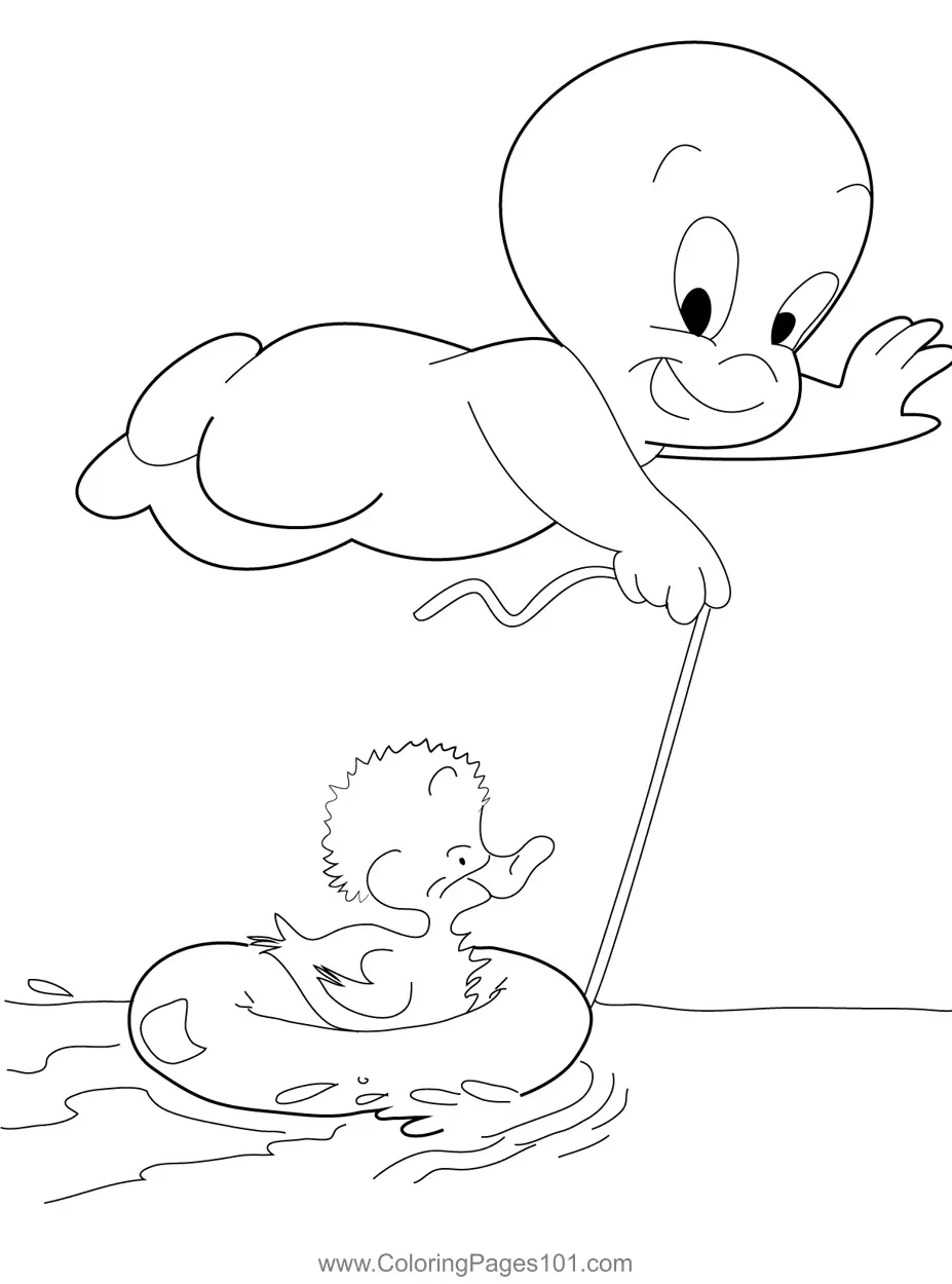 Casper Coloring Pages 7