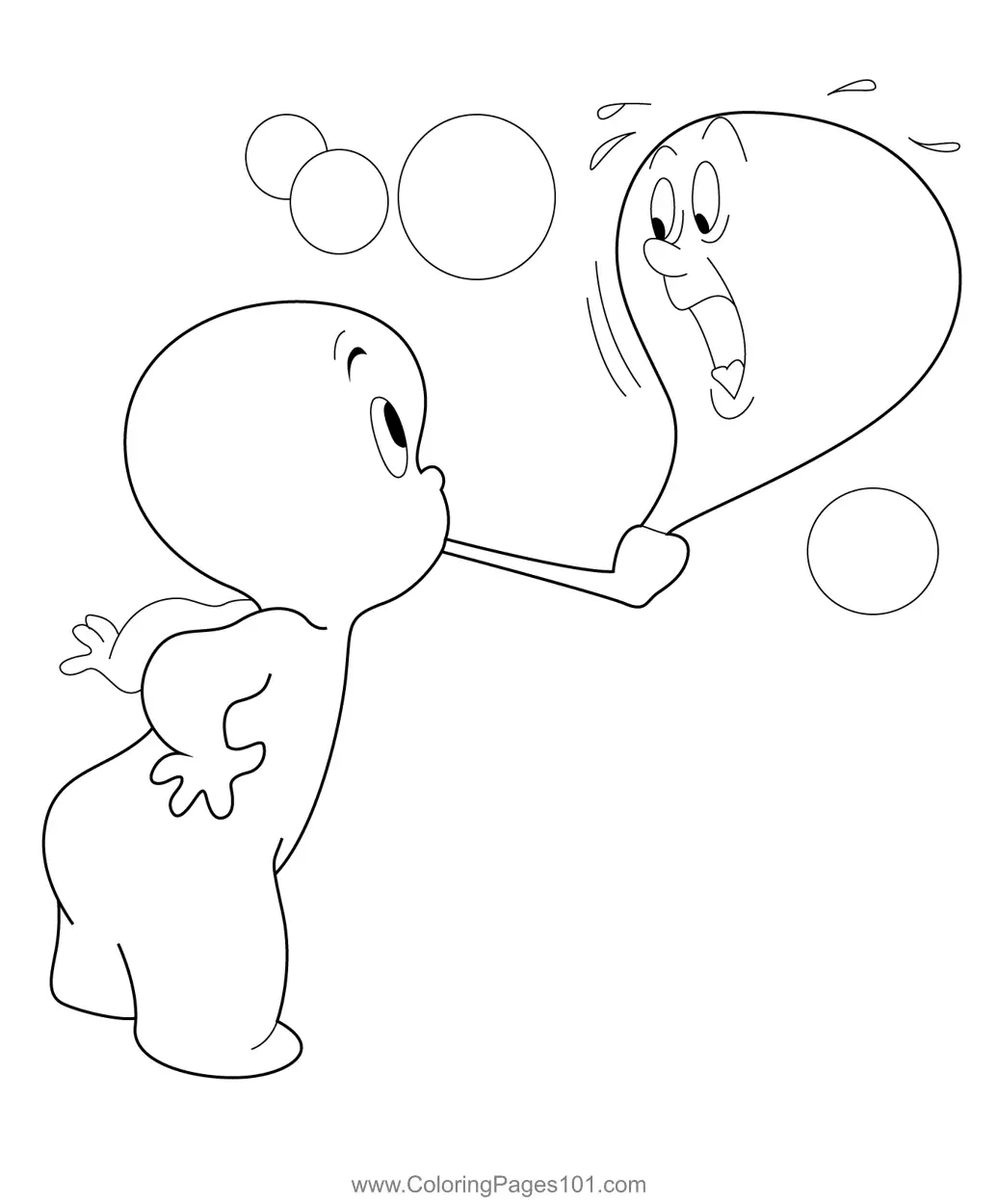 Casper Coloring Pages 8