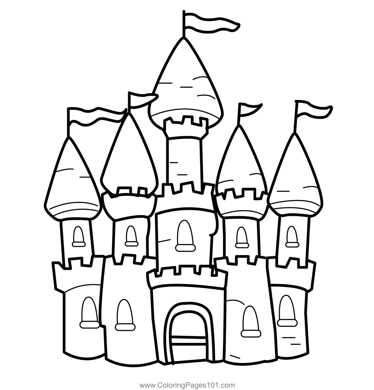 Castles Coloring Pages 10