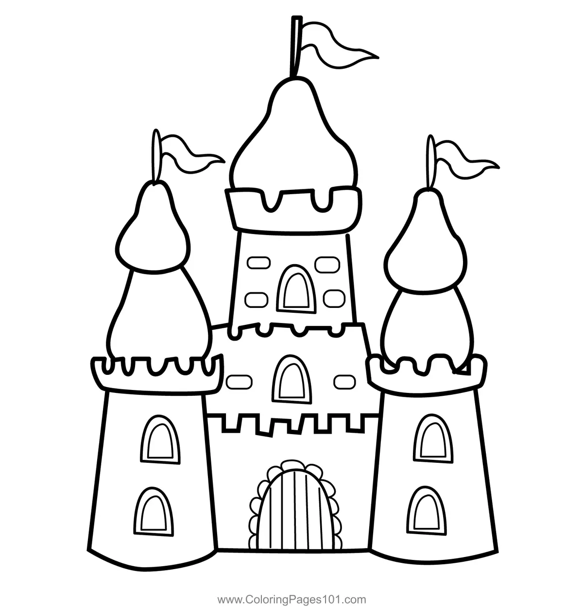 Castles Coloring Pages 11