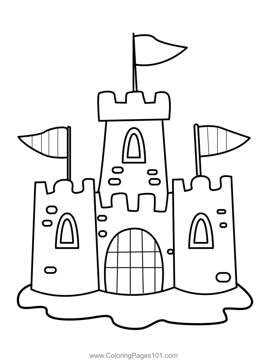 Castles Coloring Pages 2