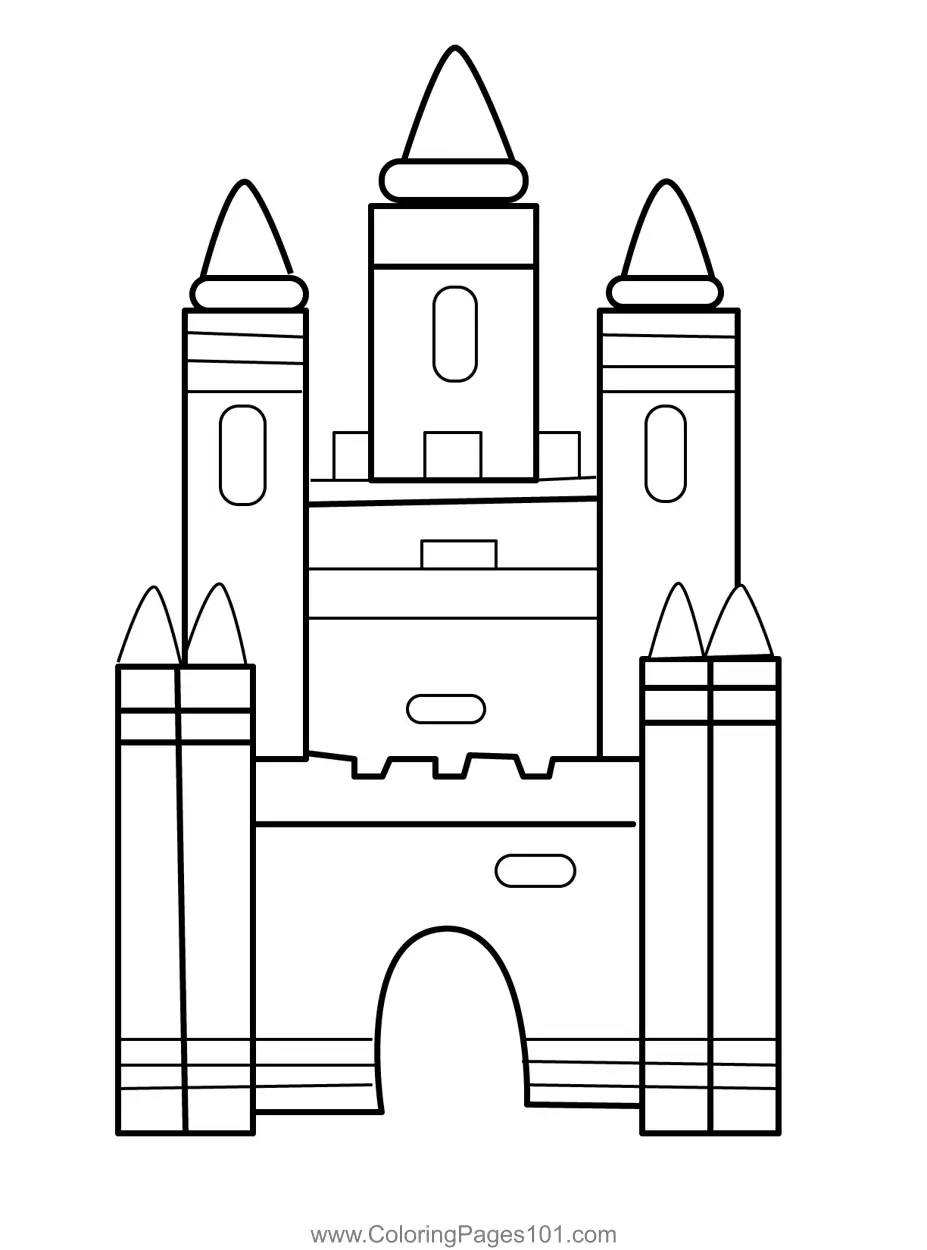 Castles Coloring Pages 4