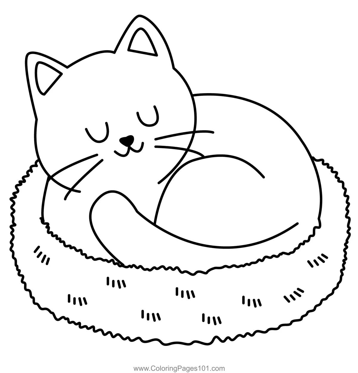 Cat Coloring Pages 10