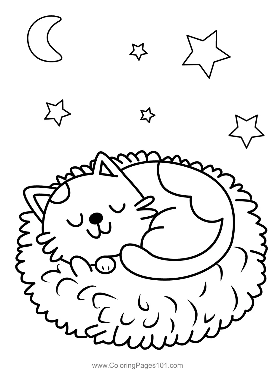 Cat Coloring Pages 2