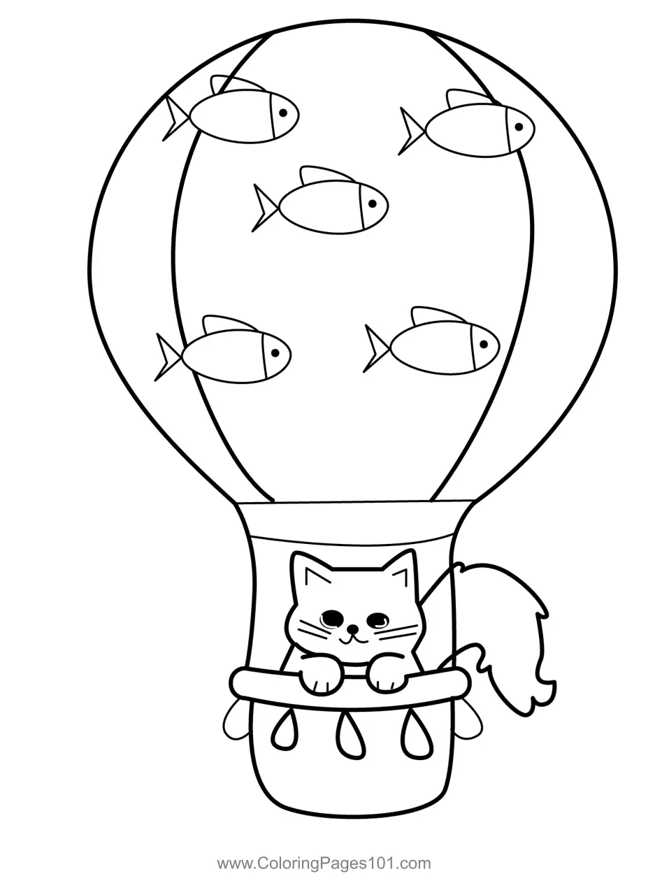 Cat Coloring Pages 4