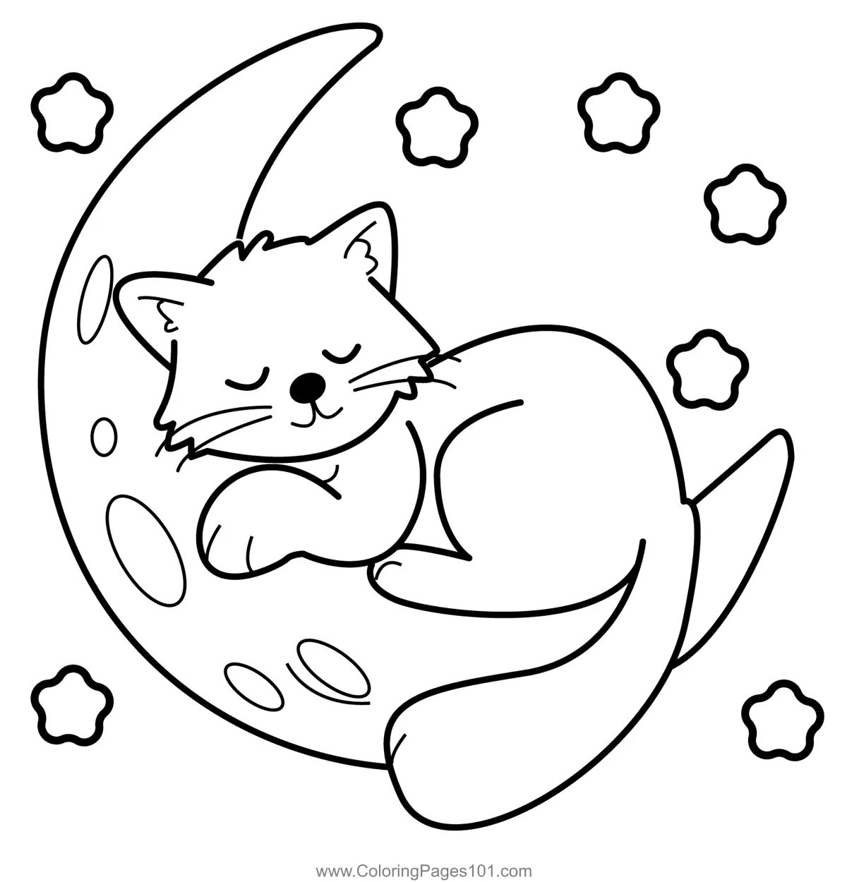 Cat Coloring Pages 9